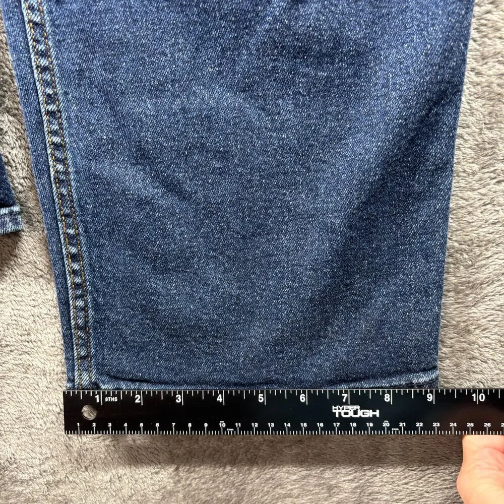 Hollister Women Jeans Curvy Ultra High Rise Dad Distressed Dark Wash Sz 19 M149 - Picture 10 of 13